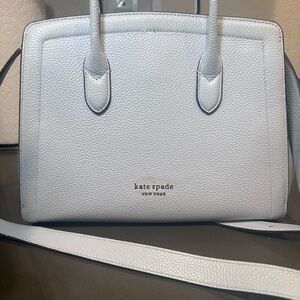 Kate Spade White Satchel with Structured Design